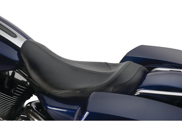 Harley Davidson Touring [1997-2007]-Phoenix smooth seat black leather vinyl - 0