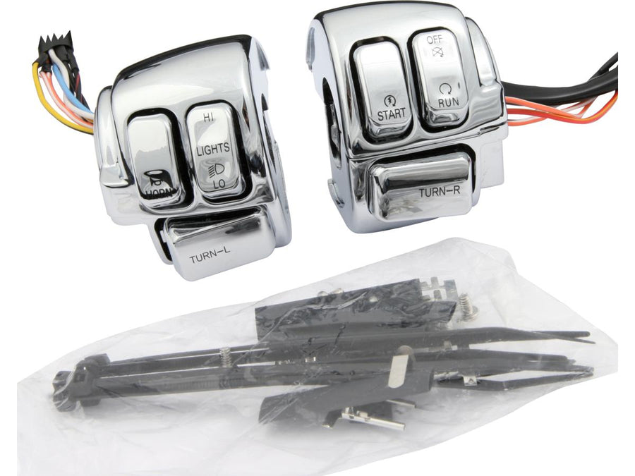 Harley Davidson Sportster [2006-2013]-Chroe Muisse de carter de commutateur de guidon avec interrupteurs