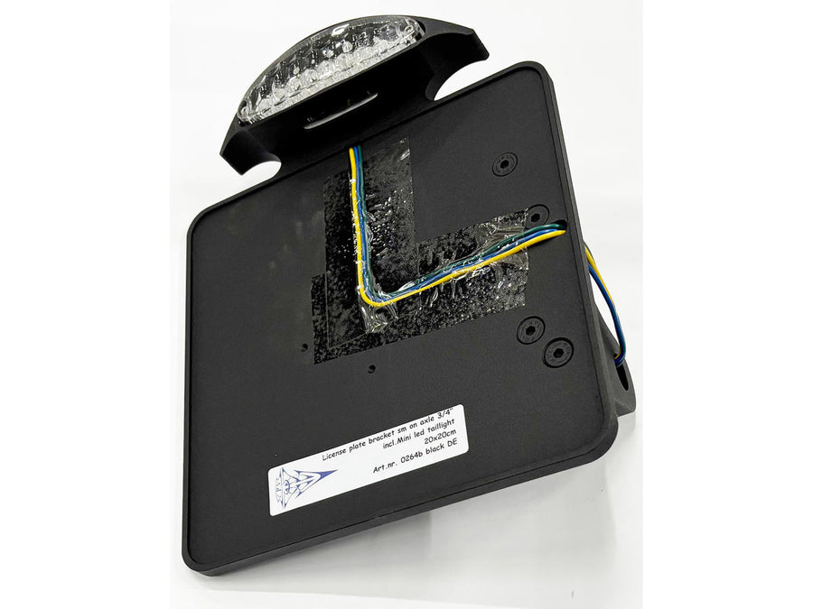 Harley Davidson-license plate holder on the side of the mini-LED