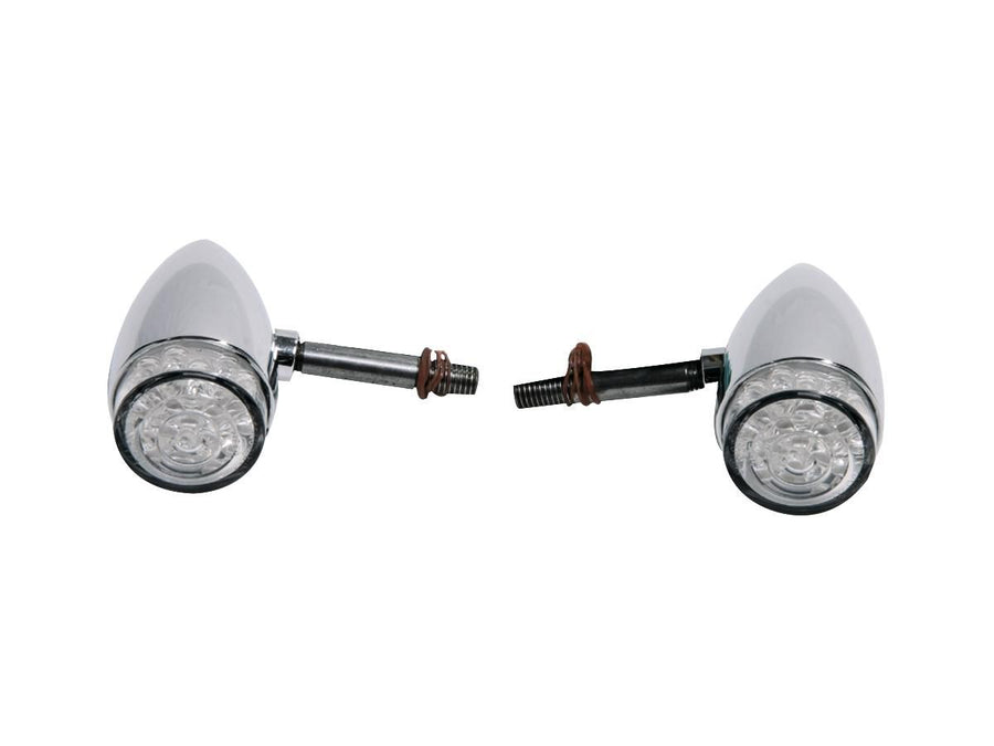 Harley Davidson - Bullet a mené des blinker en aluminium Clear LED