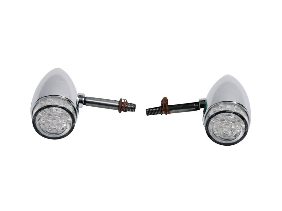 Harley Davidson - Bullet a mené des blinker en aluminium Clear LED