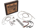 Harley Davidson Flstn [2014-2014]-18 "Gorilla bar cable set stainless steel clear-1