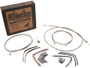 Harley Davidson FXST [2000-2003] -14 "Ensemble de câbles de barre gorille en acier inoxydable clair-1