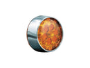 Harley Davidson Flhtcu [2012-2013] -Les blinker de style Flat Insérer Chrome Amber-5