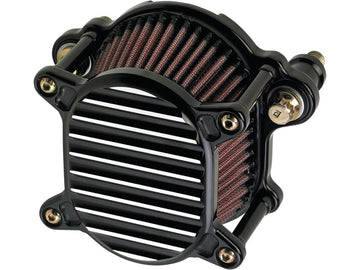 Harley Davidson Dyna [1999-2017] -EOMEGA RIBBED AIR FILTER NOIR - 0