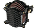 Harley Davidson Dyna [1999-2017] – Omega V-Fin Luftfilter Schwarz-1