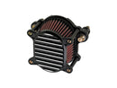 Harley Davidson Sportster [1991-2006] – Omega Gerippter Luftfilter Schwarz-3