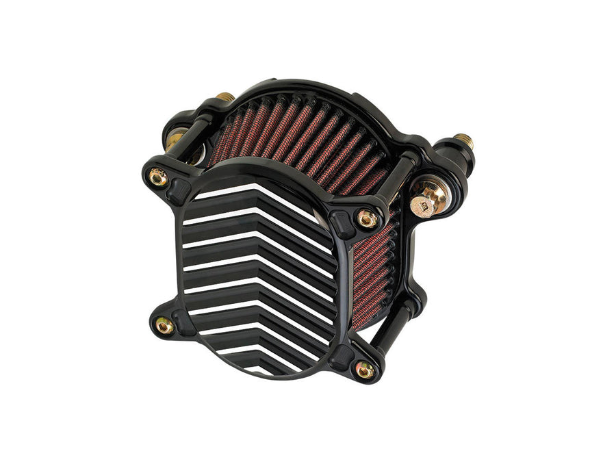 Harley Davidson Sportster [2007-2020] – Omega V-Fin Luftfilter Schwarz