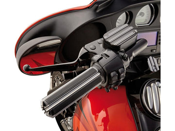 Harley Davidson Fl Shovel [1981-1984] -10 moustiquaire manipulé des trains de gaz anodisés noirs 1 " - 0