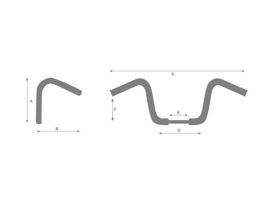Harley Davidson Sportster [1986-2016] -12 Bad Ape Hanger Lenker n'a pas remarqué 3 trous