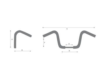 Harley Davidson Sportster [1986-2016] -14 Bad Ape Hanger Lenker n'a pas remarqué 3 trous - 0