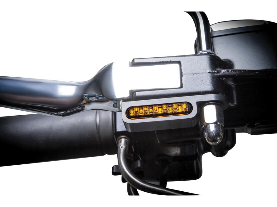 Harley Davidson Sportster [2014-2020]-OEM hand control Led turn signals black