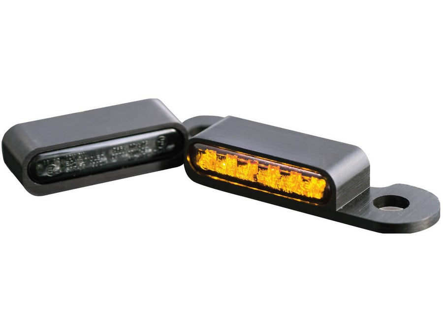 Harley Davidson FXSBSE [2013-2014] – OEM Handsteuerung LED-Blinker Schwarz Eloxiert