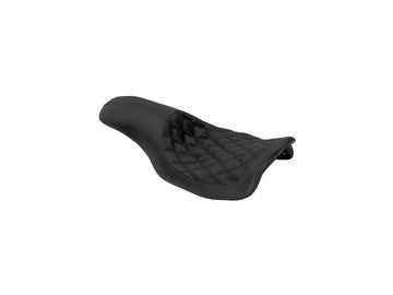 Harley Davidson Touring [2008-2025]-2-up boss diamond seat black vinyl - 0
