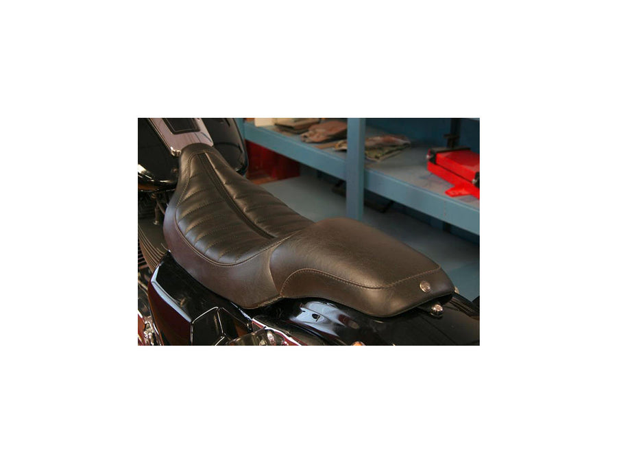 Harley Davidson Touring [2008-2025]-FL SoloSitz smooth passenger socius pads black vinyl