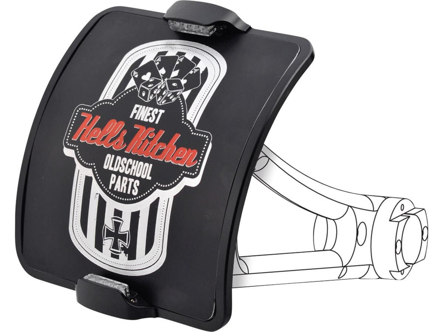 Harley Davidson-Twice Clamp license plate holder base plate Germany 200x180mm