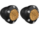 Harley Davidson – Tracker LED Blinker Schwarz Glanz Bernsteinfarbene LED-1