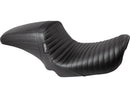 Harley Davidson Dyna [2006-2017] -Kickflip Siège plié de vinyle noir-3