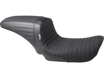Harley Davidson Dyna [2006-2017] – Kickflip Sitz Gefaltete Naht Griffband Schwarz