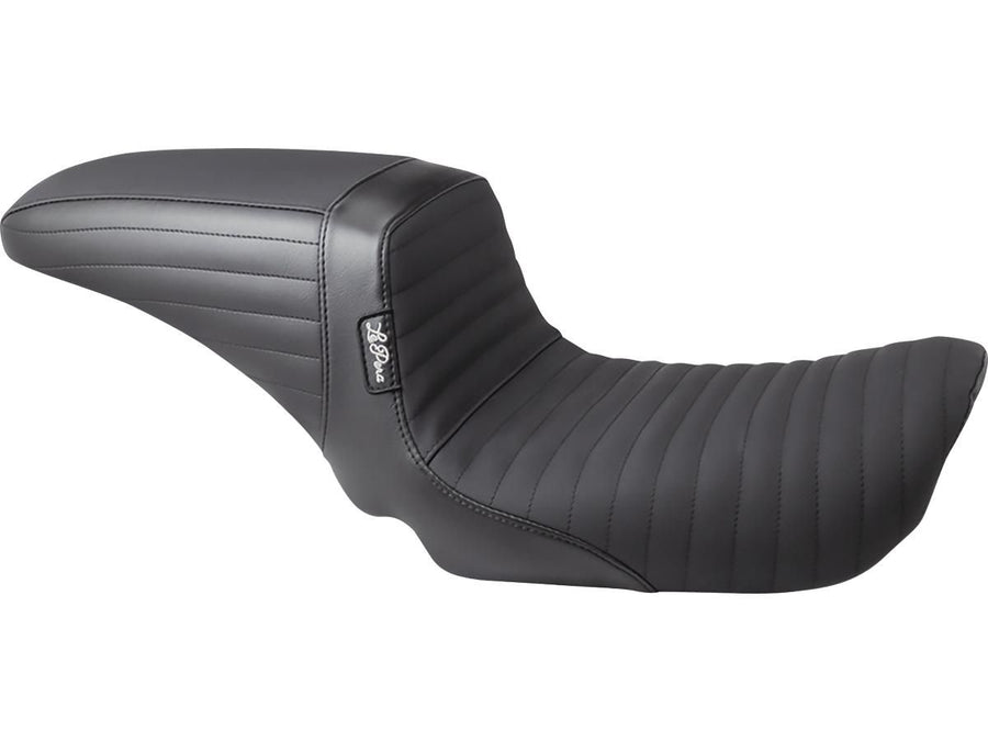 Harley Davidson Dyna [2006-2017]-Kickflip seat folded seam handle handle black