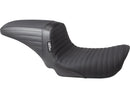Harley Davidson Dyna [2006-2017]-Kickflip seat folded seam handle handle black-3
