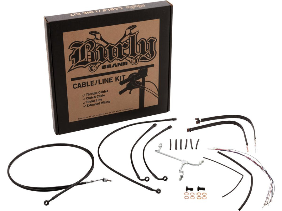Harley Davidson Flhrc [2014-2016] -16 "Gorilla Bar Cable Set Black Vinyl Abs