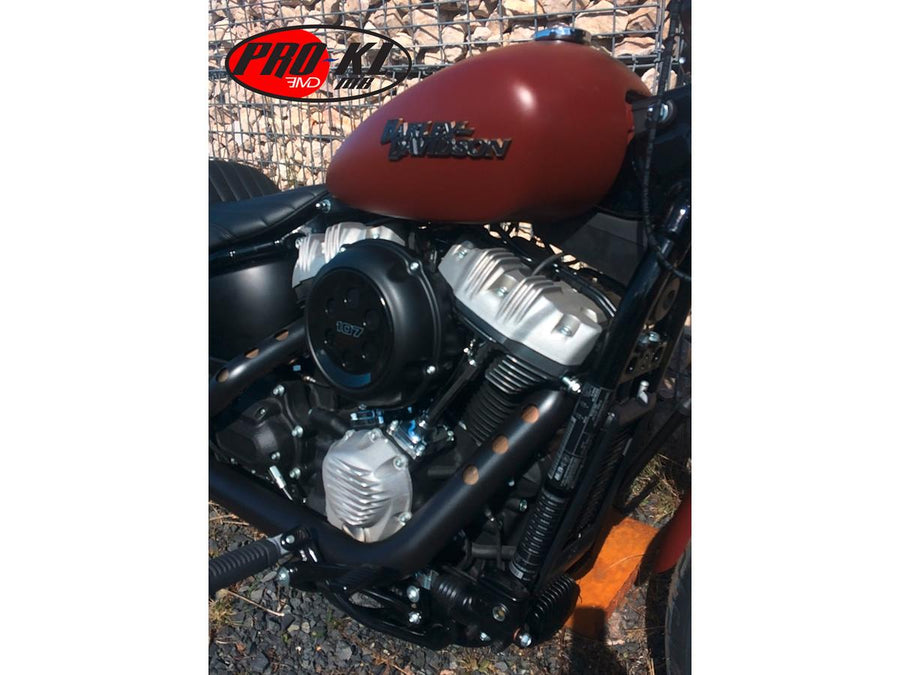 Harley Davidson Softail [2018-2024] -Ribbed Rocker Box Lid Raw