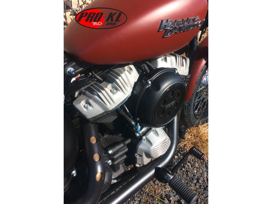 Harley Davidson Softail [2018-2024] -Ribbed Rocker Box Lid Raw