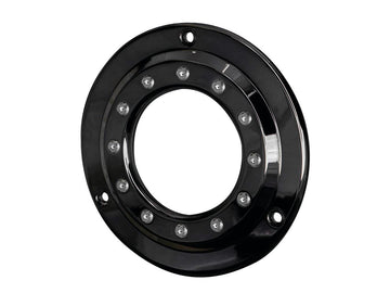Harley Davidson FX Model [1985-1994] – Porthole Derby Abdeckung 3-Loch Glanz Schwarz