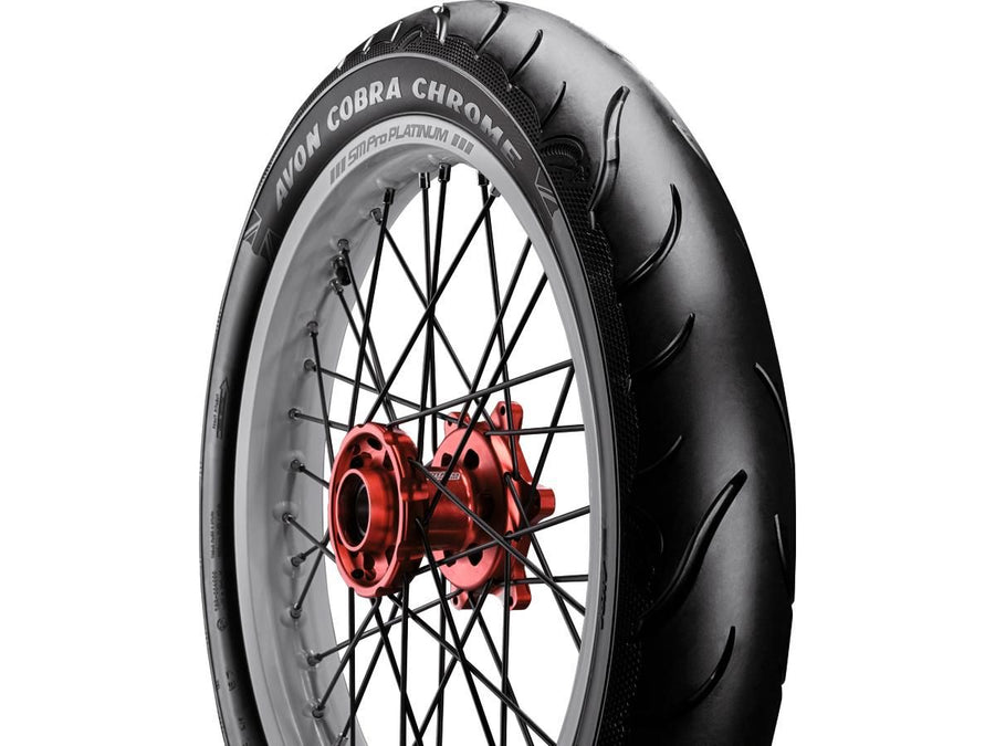 Harley Davidson – Cobra Chrom Reifen MT/90 B-16 74H TL Verstärkte Schwarze Wand