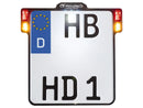 Harley Davidson-All-Inn 2.0 Plaque d'immatriculation Plaque de base du support de plaque d'immatriculation avec-1
