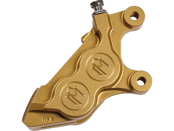Harley Davidson Sportster [2014-2020] -4-piston Bolt-On Brake Strieper Gold Anodisé ...