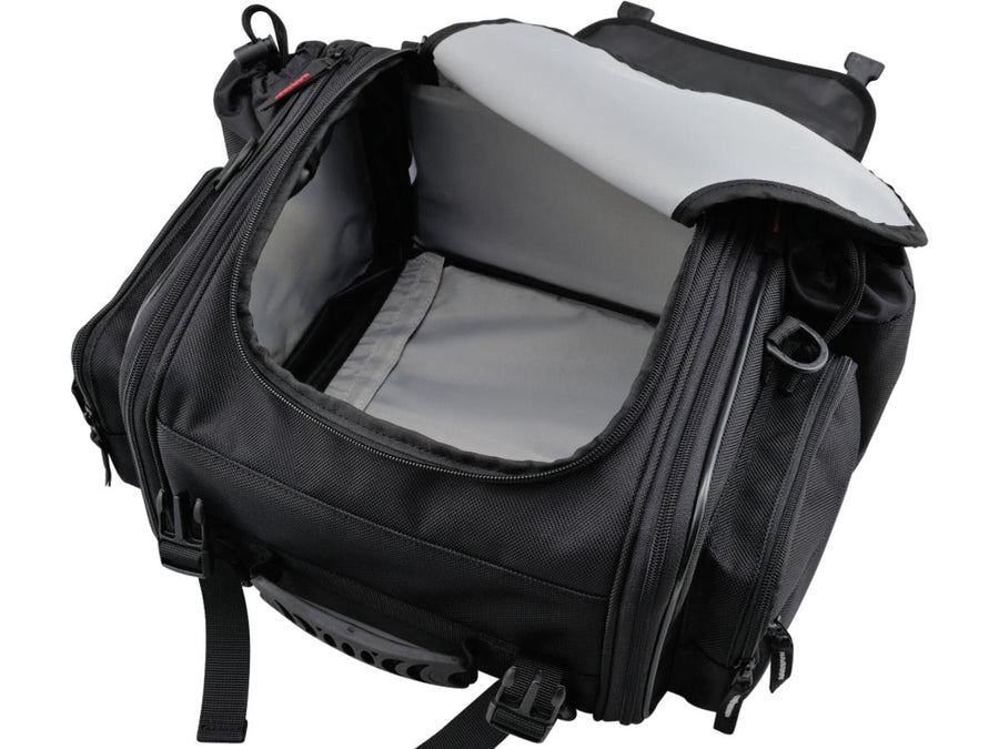 Harley Davidson - Poche de siège extensible avec un volume variable de 20 à 26 l noir