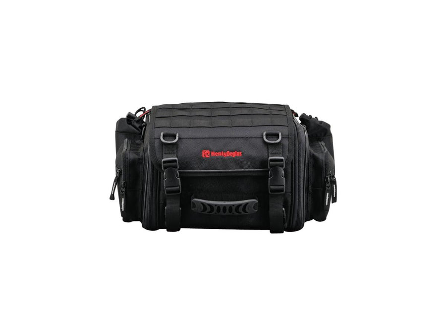 Harley Davidson - Poche de siège extensible avec un volume variable de 20 à 26 l noir