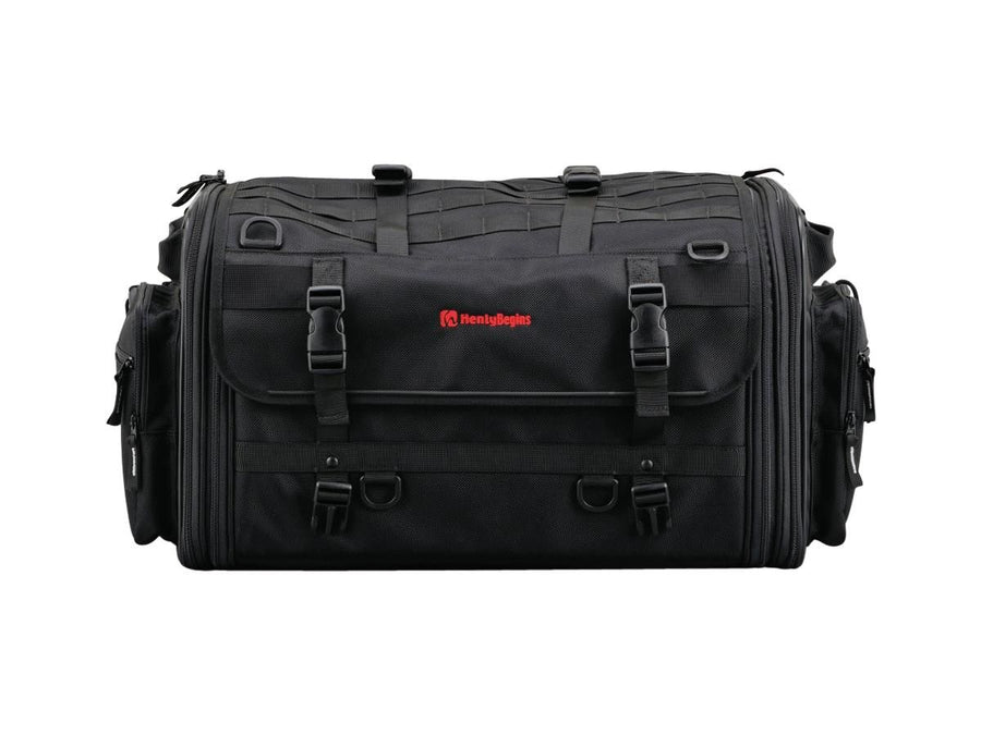 Harley Davidson - Poche de siège extensible avec un volume variable de 53 - 70 l noir