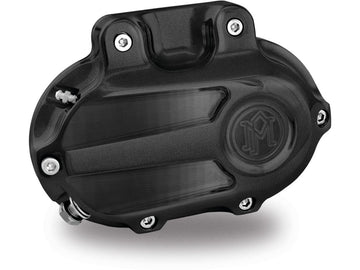 Harley Davidson Dyna [2006-2017]-Scallop gear-side cover Black Ops