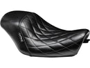 Harley Davidson XL1200X [2011-2020]-Bare Bones Solo Seat Diamond Stitch Schwarzes-1