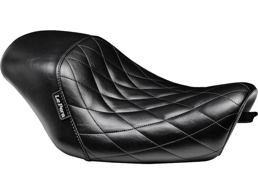 Harley Davidson XL1200X [2011-2020]-Bare Bones Solo Seat Diamond Stitch Schwarzes