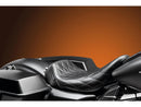 Harley Davidson Touring [2002-2007] -Bare Bones Seat Diamond Stitch Schwarzes-1