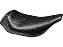 Harley Davidson Touring [1997-2001] -Bare Bones Seat Diamond Stitch Schwarzes-1