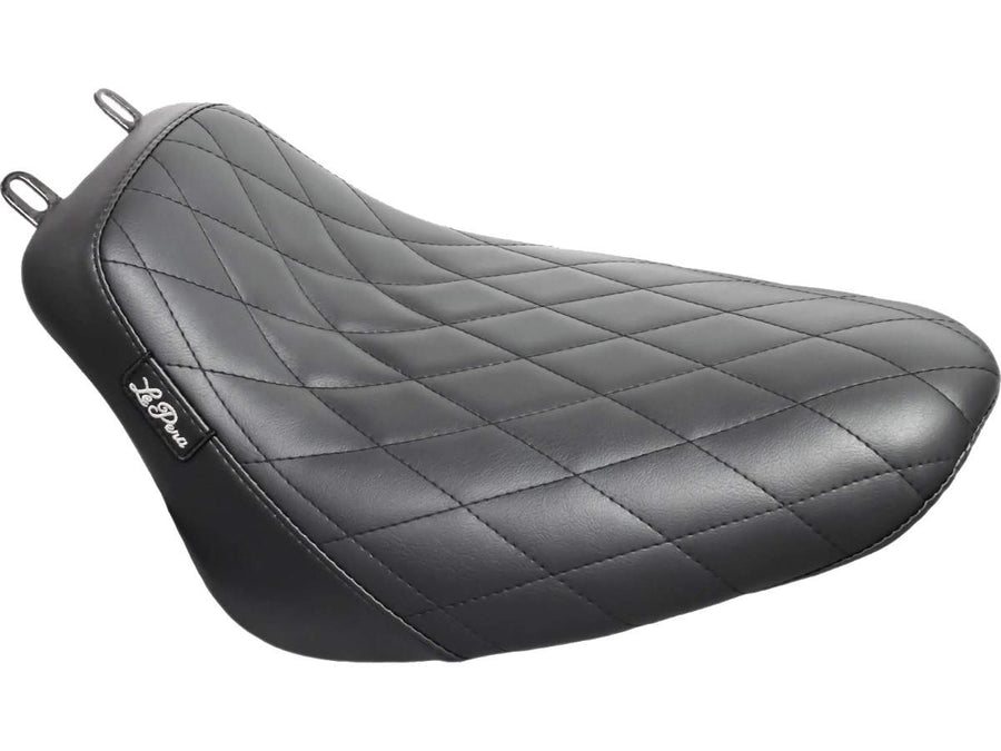Harley Davidson FLSL [2018-2021]-Bare Bones Solo Seat Diamond Stitch Schwarzes