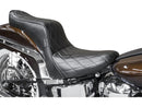 Harley Davidson Softail [2006-2017] – Cherokee Sitz Diamantnaht Schwarzes Vinyl-3