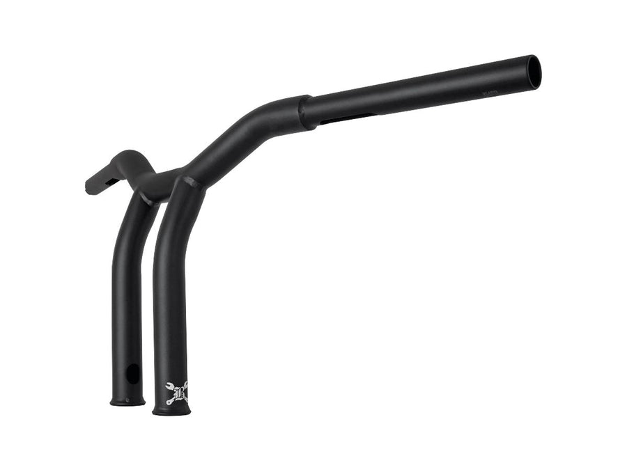 Harley Davidson Sportster [1982-2020] – 10" Dominator Raked Bar Lenker 4-Loch Schwarz