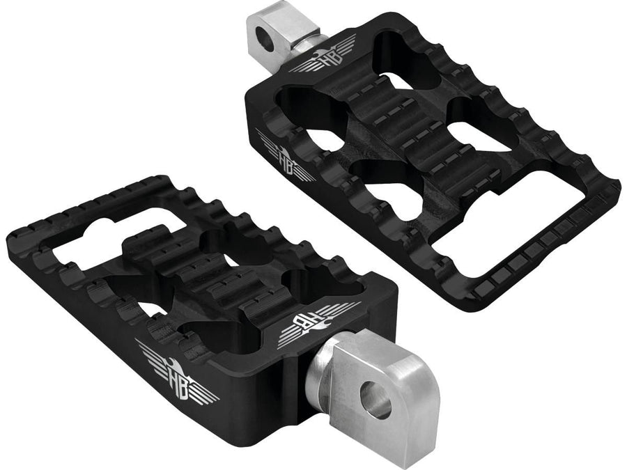 Harley Davidson Softail [2018-2025]-MX V1 footrests black anodized