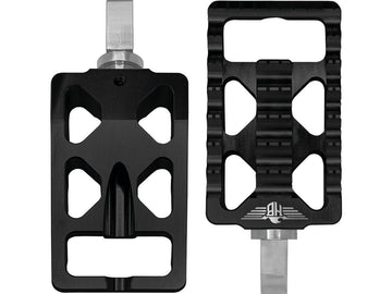 Harley Davidson Softail [2018-2025]-MX V1 footrests black anodized - 0