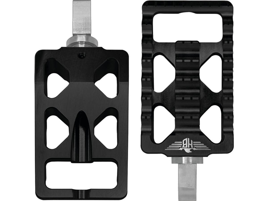 Harley Davidson Softail [2018-2025]-MX V1 footrests black anodized