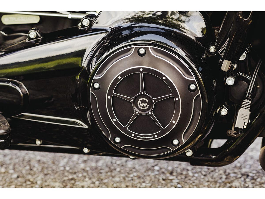 Harley Davidson Touring [2016-2024] – Derby Abdeckung Schwarz Eloxiert