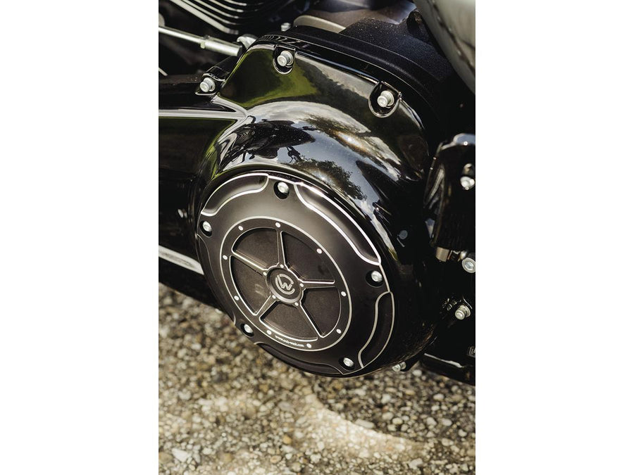 Harley Davidson Touring [2016-2024] – Derby Abdeckung Schwarz Eloxiert