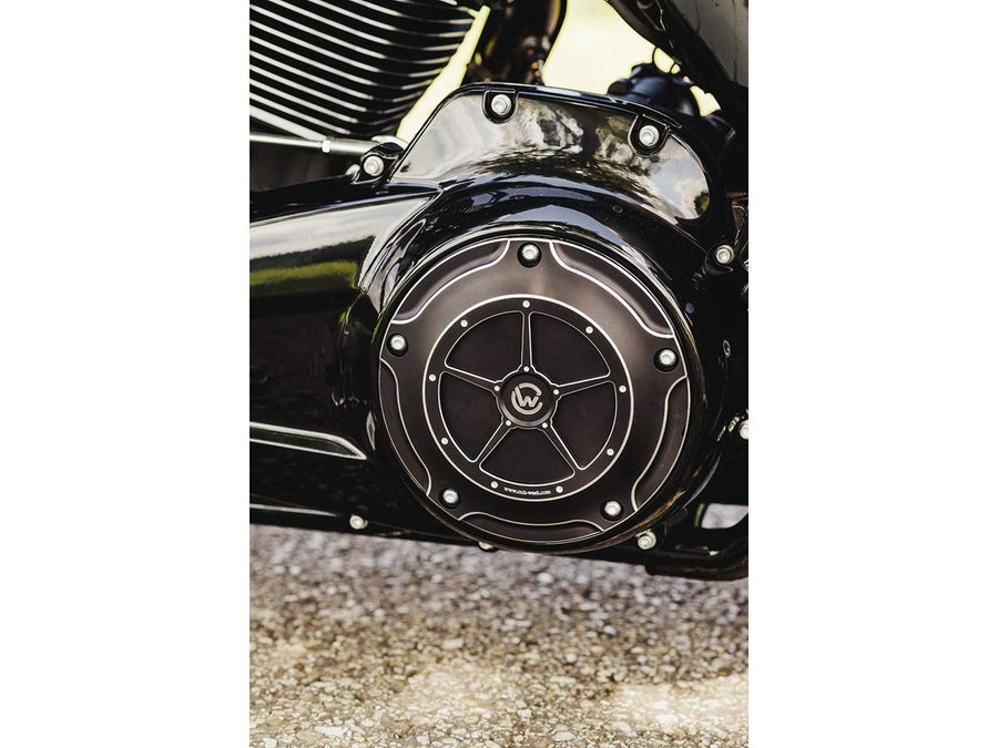 Harley Davidson Touring [2016-2024] – Derby Abdeckung Schwarz Eloxiert