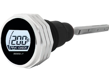 Harley Davidson Touring [2007-2016]-Temperature LCD oil measuring rod silver